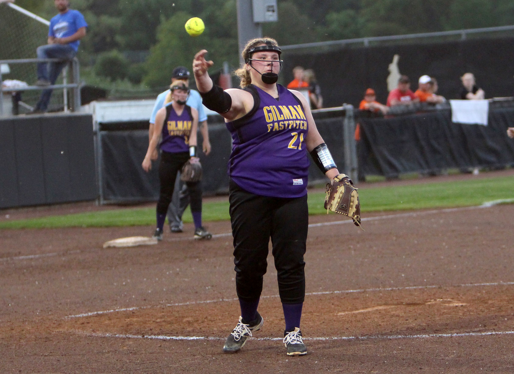 Gilman vs Blair-Taylor softball at Division 5 state semifinals 6-6-19